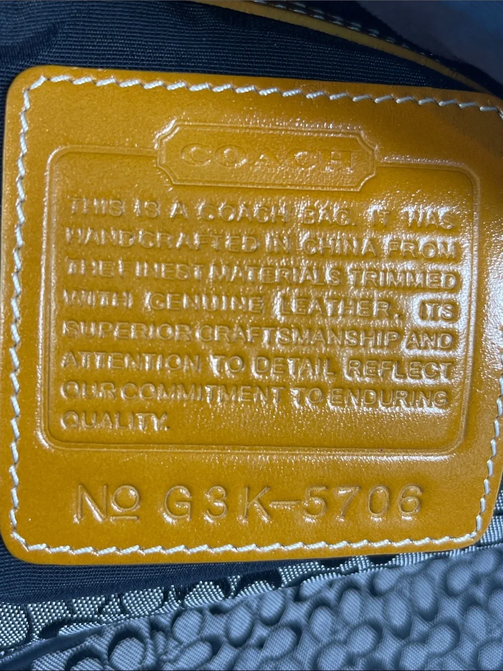 Coach  G3K-5706 1993 Vintage Small C Signature Messenger Saddle Bag